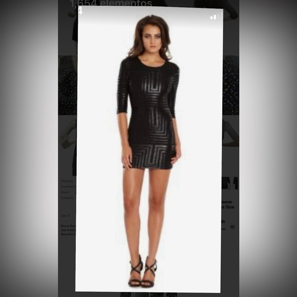 Marciano Black
Geometric Elegant  Bodycon Dress - Picture 1 of 7